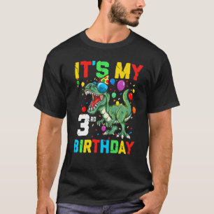 Kinder 3 Jahre Dinosaurier Es ist mein 3. Geburtst T-Shirt