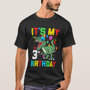 Kinder 3 Jahre Dinosaurier Es ist mein 3. Geburtst T-Shirt