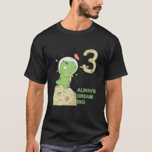 Kinder 3 Jahre Geburtstag, 3 Jahre alt, Astronaut T-Shirt