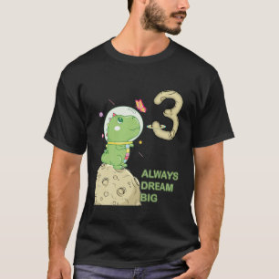 Kinder 3 Jahre Geburtstag, 3 Jahre alt, Astronaut T-Shirt