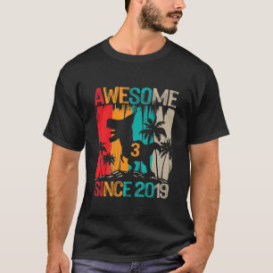 Kinder 3 Jahre Junge 3 Jahre Geburtstag Dinosaurie T-Shirt