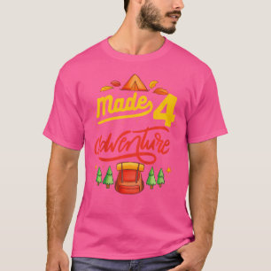 Kinder 4. Geburtstag Camping Themenwoche Party 4 A T-Shirt