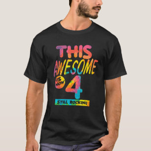 Kinder 4. Geburtstag Dieses Phantastisch ist jetzt T-Shirt