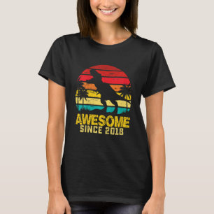Kinder 4. Geburtstag Dinosaurier Phantastisch 2018 T-Shirt