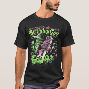 Kinder 4. Geburtstag Rosa und Grün 4 Jahre alt T-Shirt