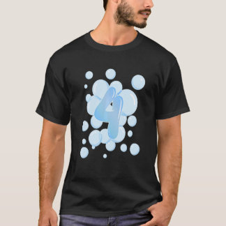 Kinder 4 Geburtstagsblase Geburtstagsparty T-Shirt
