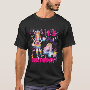Kinder 4 Geburtstagskinder 4 Jahre Rothaarige 4 Ja T-Shirt
