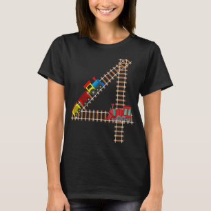 Kinder 4 Geburtstagskinder Jungen Mädchen Spaß 4 J T-Shirt