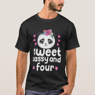 Kinder 4 Geburtstagskinder süß und sieben Niedlich T-Shirt
