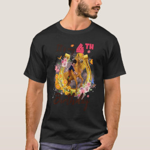 Kinder 4 Jahre alt 4. Geburtstag Mädchen, die Lieb T-Shirt