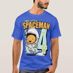 Kinder 4 Jahre alt Geburtstag Junge Astronaut 4. G T-Shirt