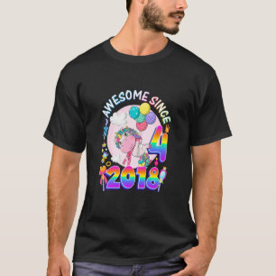 Kinder 4 Jahre alt Mädchen Niedlich Einhorn Phanta T-Shirt