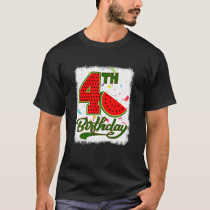 Kinder 4 Jahre alt Wassermelone Tropische Früchte T-Shirt