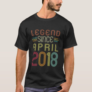 Kinder 4 Jahre alte Geschenke - Legende seit April T-Shirt