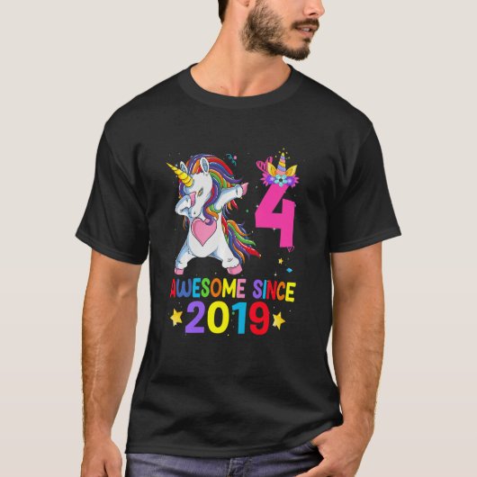 Kinder 4 Jahre Alte Geschenke Mädchen Teens Klette T-Shirt (Vorderseite)