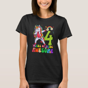 Kinder 4 Jahre Alte Mädchen Jugendliche Einhorn 4. T-Shirt