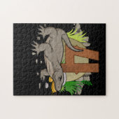 Kinder 4 Jahre alter Komodo Dragon Reptile 3. Gebu Puzzle (Horizontal)