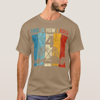 Kinder 4 Jahre Geburtstag Junge Rennen 4. Geburtst T-Shirt