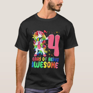 Kinder 4 Jahre Phantastisch 4. Geburtstag Mädchen  T-Shirt