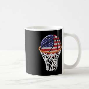 Kinder 4. Juli Basketball USA Flagge Kinder Jugend Kaffeetasse