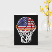 Kinder 4. Juli Basketball USA Flagge Kinder Jugend Karte (Gelbe Blume)
