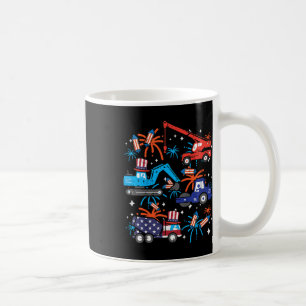 Kinder 4. Juli Bauwagen Fahrzeug Patriot Kaffeetasse