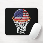 Kinder 4. Juli Bysketbyll US Flagge Kinder Jugend Mousepad (Mit Mouse)