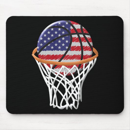 Kinder 4. Juli Bysketbyll US Flagge Kinder Jugend Mousepad (Vorne)