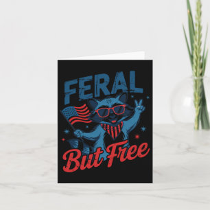 Kinder 4. Juli Feral und freie lustige Raccoon USA Karte