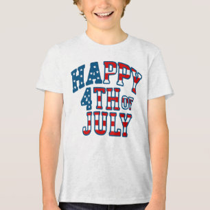 Kinder 4. Juli Tri-Blend Shirt