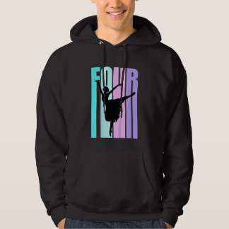 Kinder 4 Tage Tanz Geburtstag für Mädchen Elegante Hoodie
