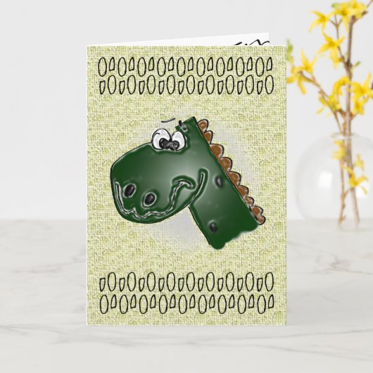 Kinder 4TH Geburtstag 3D Dinosaurier Karte (Gelbe Blume)