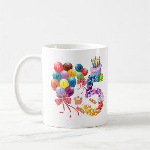 Kinder 5. Geburtstag 5 Jahre alt, glücklicher Geb Kaffeetasse