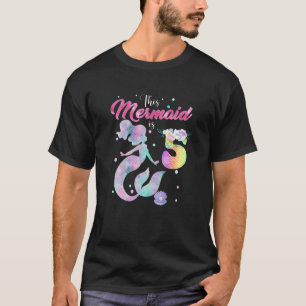 Kinder 5. Geburtstag Diese Meerjungfrau ist 5 Mädc T-Shirt