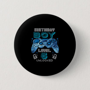 Kinder 5. Geburtstag Gamer Level 5 freigeschaltet Button
