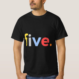 Kinder 5. Geburtstag Junge 5 5 Jahre alt 5 Geschen T-Shirt