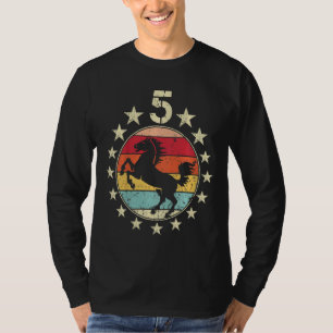 Kinder 5. Geburtstag Pferd 5. 5. Geburtstag T-Shirt