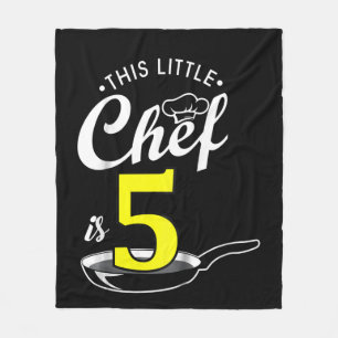 Kinder 5. Geburtstagsgeschenk   Koch 5 Jahre alt Fleecedecke