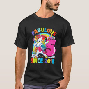Kinder 5 Jahre alt 5. Geburtstag Einhorn Entführun T-Shirt