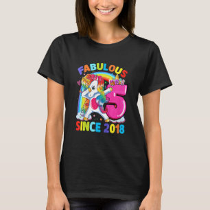Kinder 5 Jahre alt 5. Geburtstag Einhorn Entführun T-Shirt