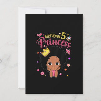 Kinder 5 Jahre alt 5. Geburtstag Prinzessin Funny Einladung