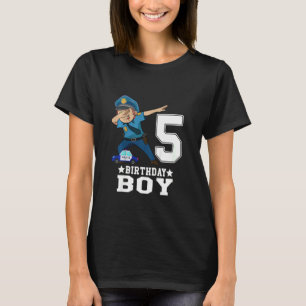 Kinder 5 Jahre alt 5 Jahre Geburtstag Junge Dabbin T-Shirt