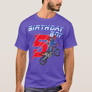 Kinder 5 Jahre alt Dirt Bike Geburtstag T Motocros T-Shirt