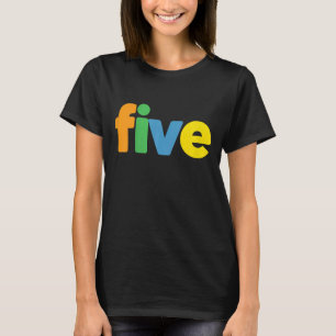 Kinder 5 Jahre alt Geburtstag Dritter Geburtstag 5 T-Shirt