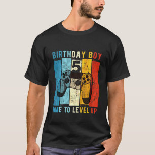 Kinder 5 Jahre alt Geburtstag Junge 5 Mal auf Stuf T-Shirt