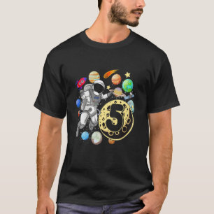 Kinder 5 Jahre alt Geburtstag Junge Astronaut 5. G T-Shirt