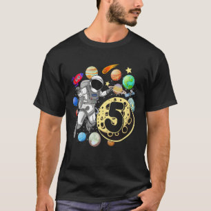 Kinder 5 Jahre alt Geburtstag Junge Astronaut 5. G T-Shirt