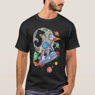 Kinder 5 Jahre alt Geburtstag Junge Astronaut 5. G T-Shirt