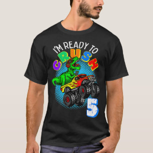 Kinder 5 Jahre alt Geburtstag Junge Geschenke Dino T-Shirt