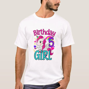 Kinder 5 Jahre alt Geburtstag Mädchen Geschenke Un T-Shirt